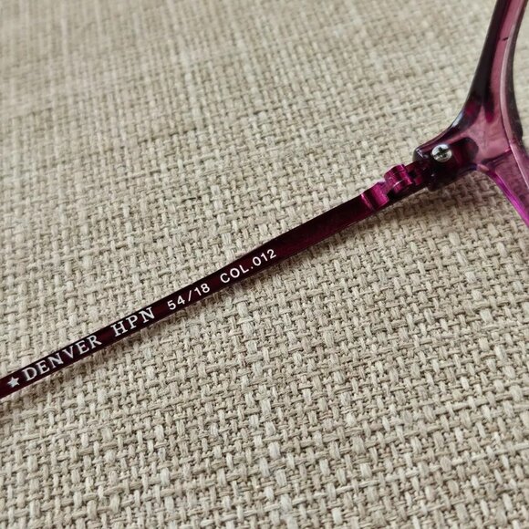 Benetton Women Glassses Frame Purple DENVER HPN 54[]18 130 Eyeglasses New main image 6